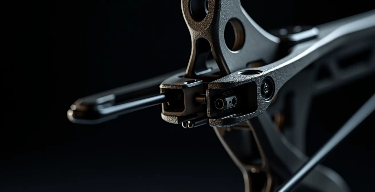 Graphique comparatif des courbes de puissance pour différents types de cames d'arc à poulies